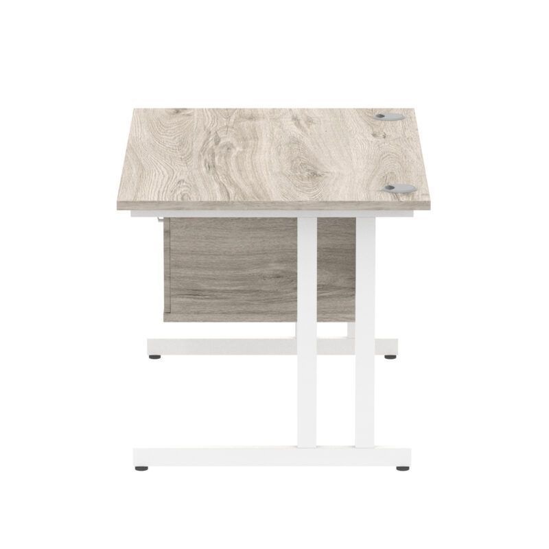 Pace 1200mm Cantilever Straight Desk With Single Fixed Pedestal - Image 18