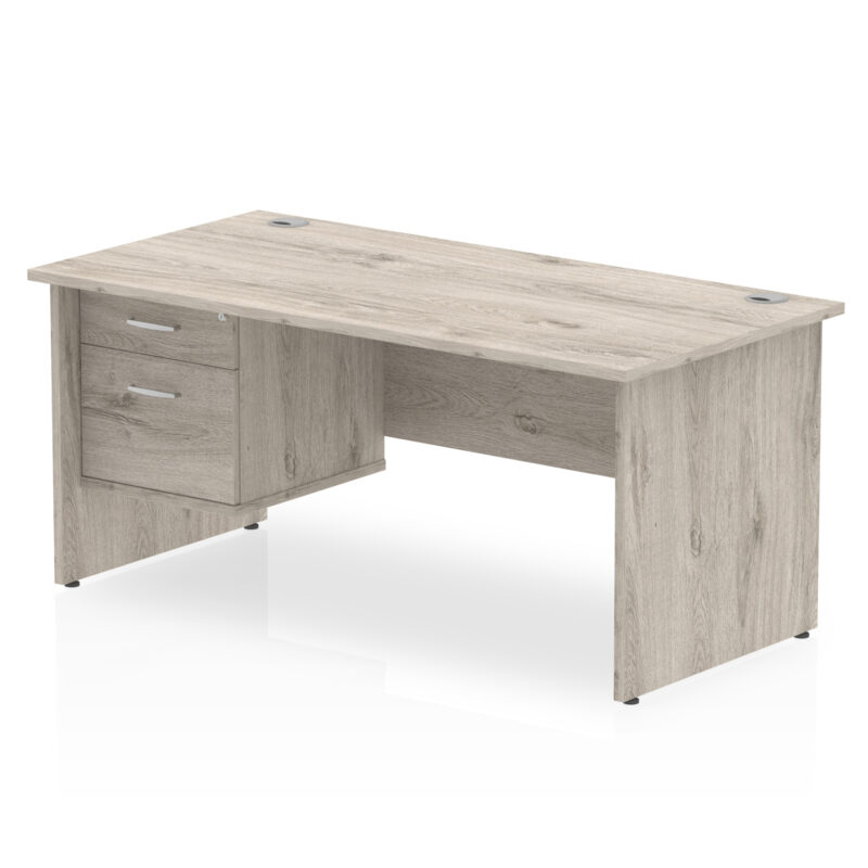 Pace 1800mm Panel End Straigh Desk With Single Fixed Pedestal - Image 7