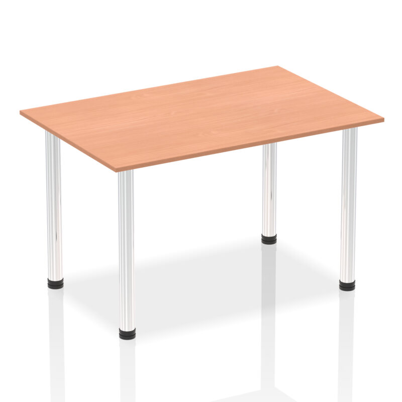 Pace 1400mm Straight Table With Post Leg - Image 3