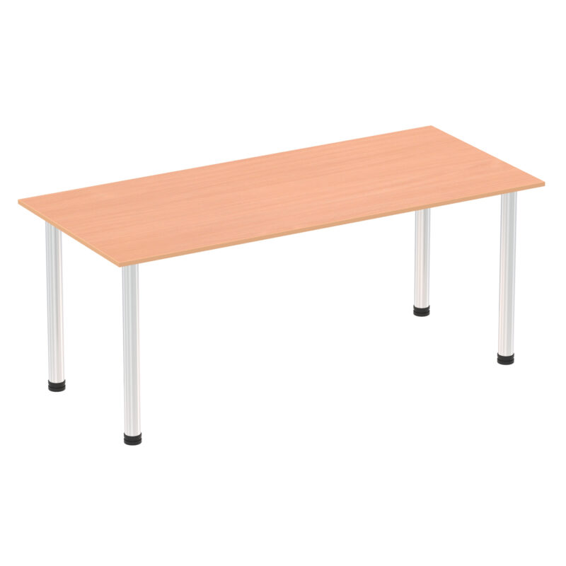 Pace 1800mm Straight Table With Post Leg - Image 3