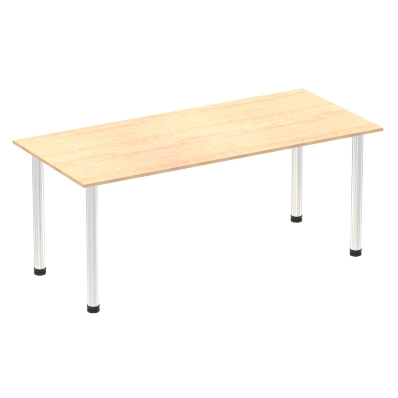 Pace 1800mm Straight Table With Post Leg - Image 13