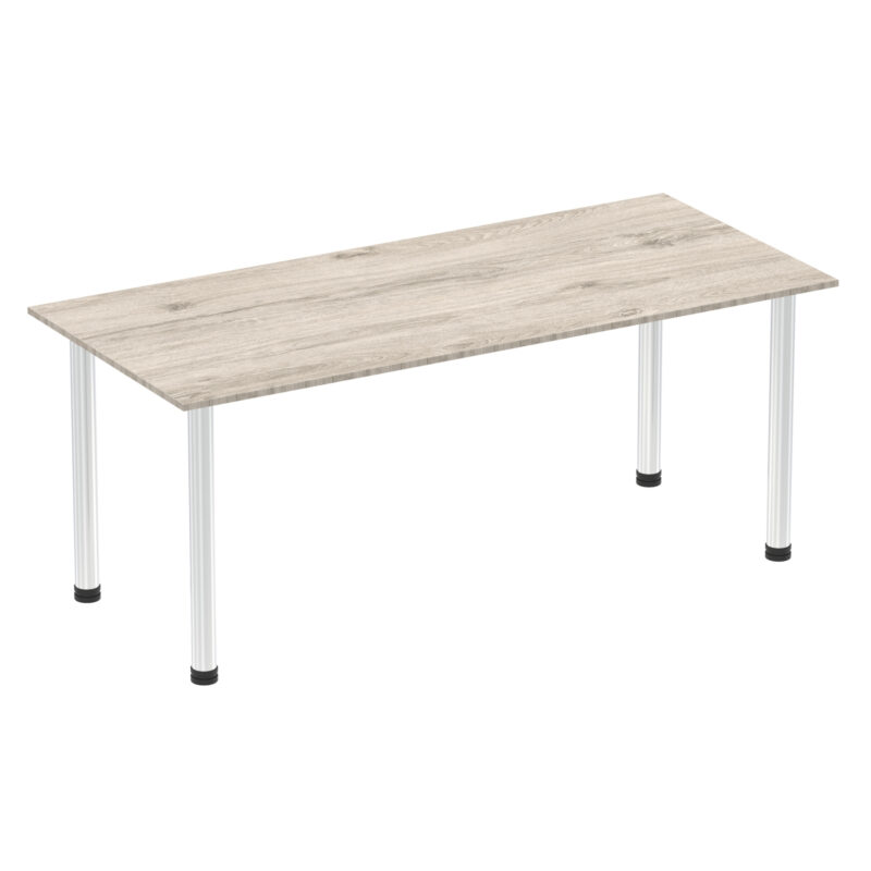 Pace 1800mm Straight Table With Post Leg - Image 8