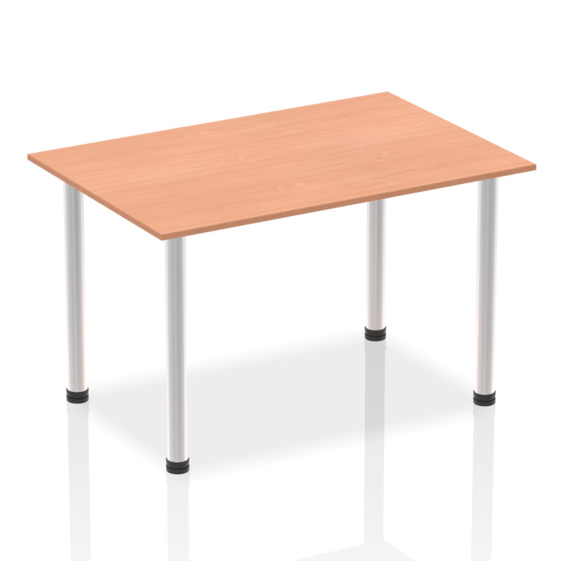 Pace 1400mm Straight Table With Post Leg - Image 2