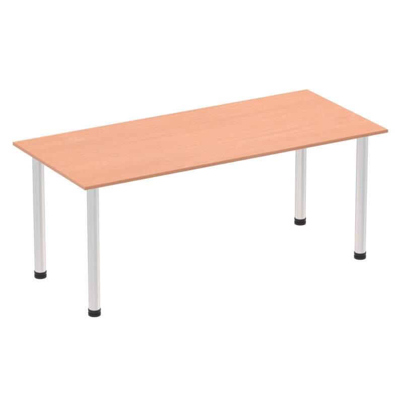 Pace 1800mm Straight Table With Post Leg - Image 2
