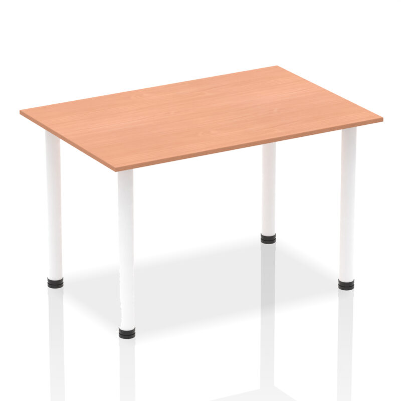 Pace 1400mm Straight Table With Post Leg - Image 5