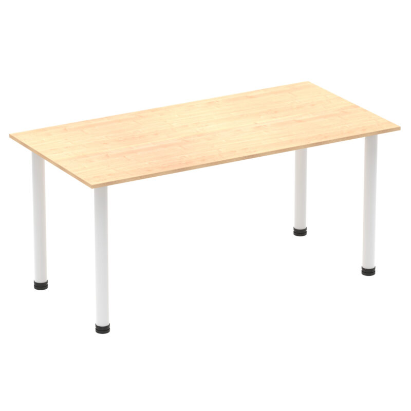 Pace 1600mm Straight Table With Post Leg - Image 15