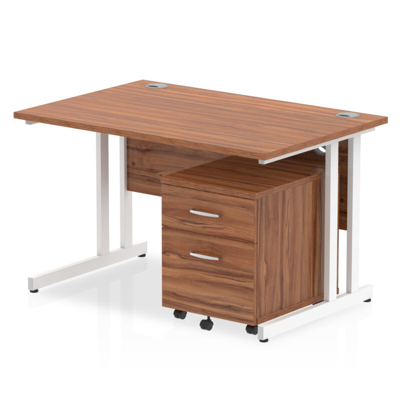 Pace 1200mm Cantilever Straight Desk With Mobile Pedestal - Image 19