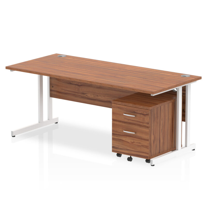 Pace 1800mm Cantilever Straight Desk With Mobile Pedestal - Image 19