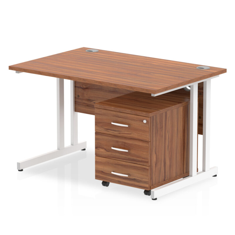 Pace 1200mm Cantilever Straight Desk With Mobile Pedestal - Image 20
