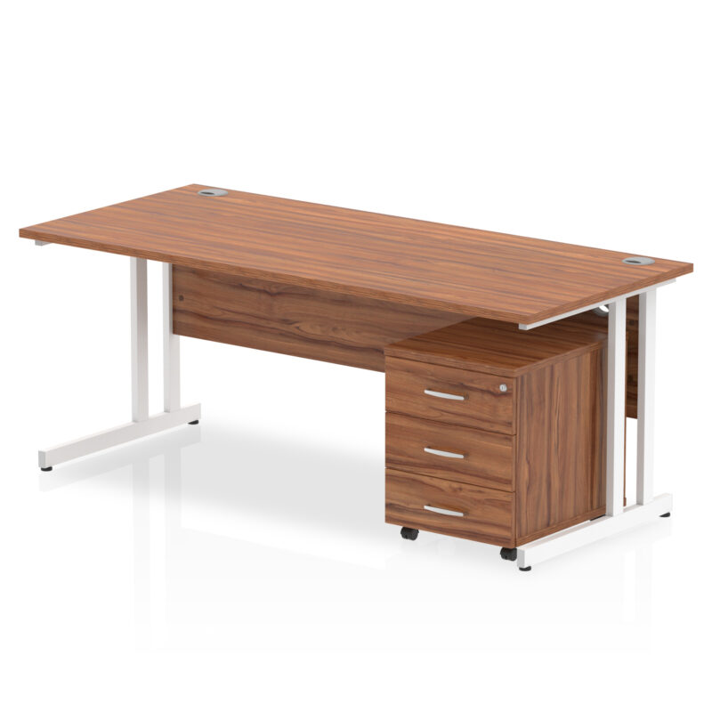 Pace 1800mm Cantilever Straight Desk With Mobile Pedestal - Image 20