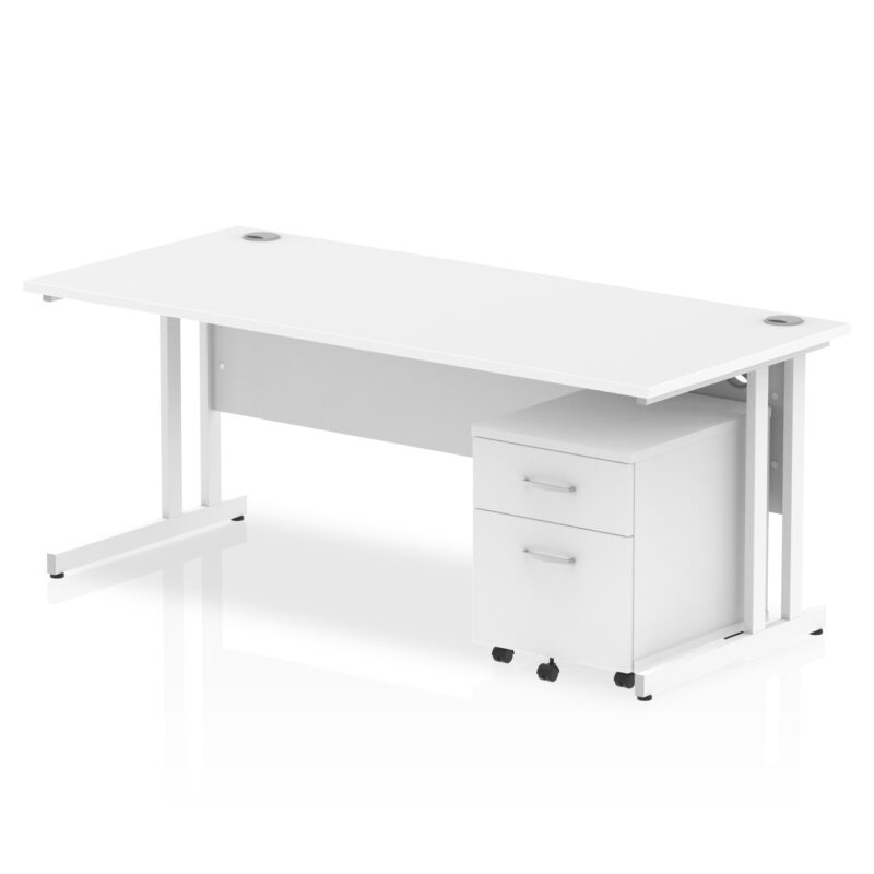 Pace 1800mm Cantilever Straight Desk With Mobile Pedestal - Image 23