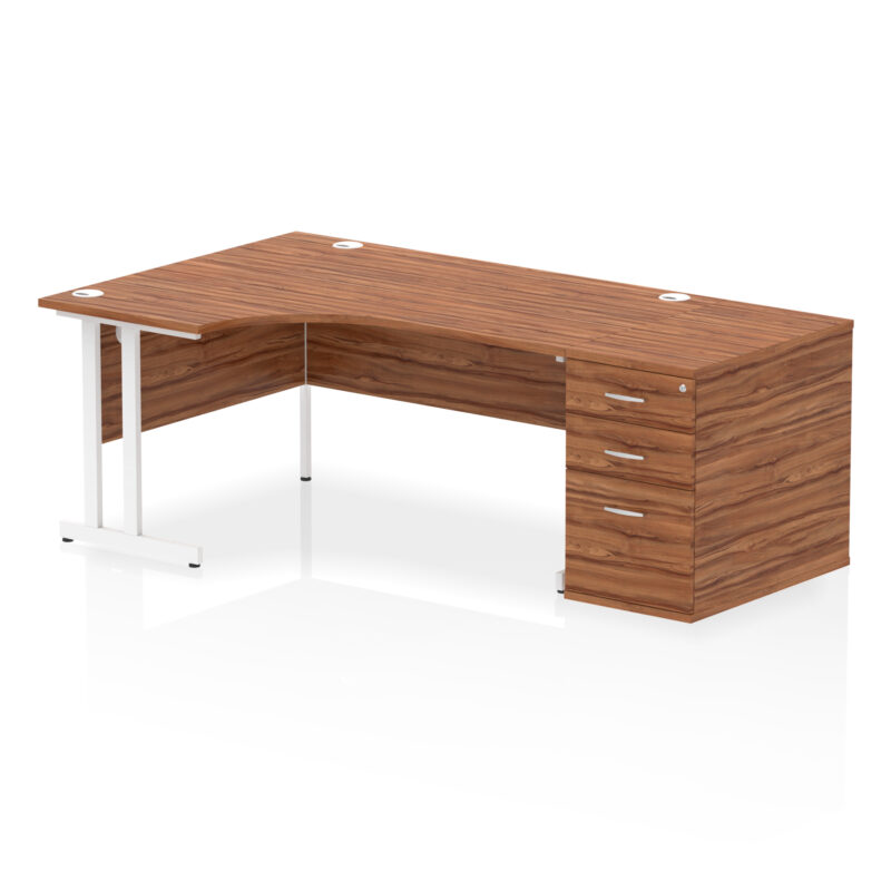 Pace 1600mm Cantilever Left Crescent Desk Workstation - Image 30