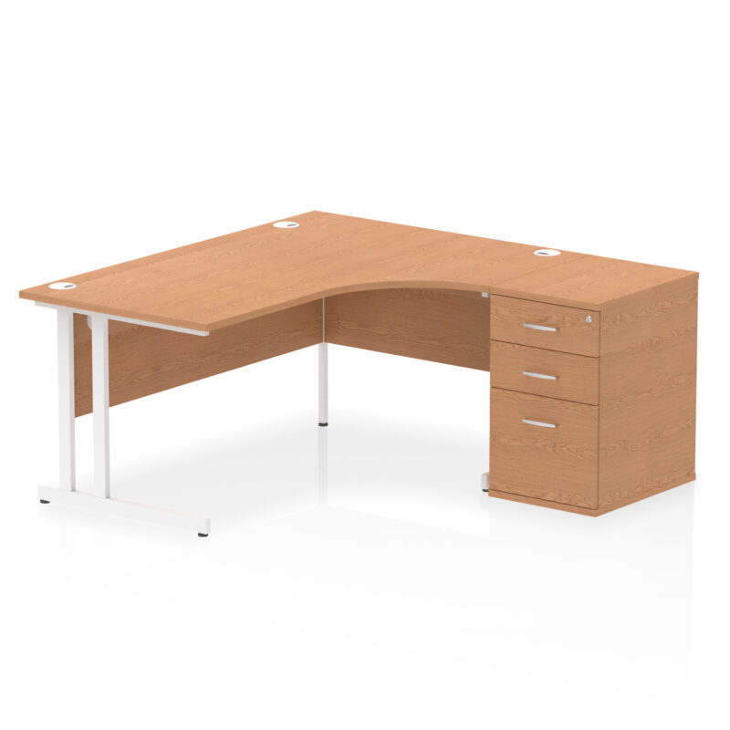 Pace 1600mm Cantilever Right Crescent Desk Workstation - Image 21
