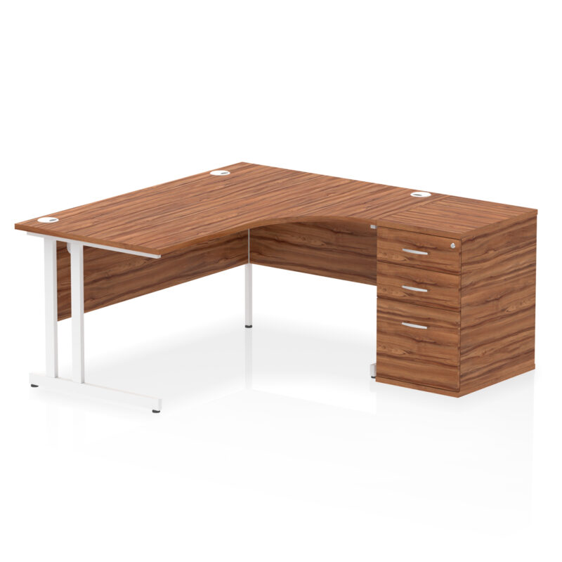 Pace 1600mm Cantilever Right Crescent Desk Workstation - Image 27
