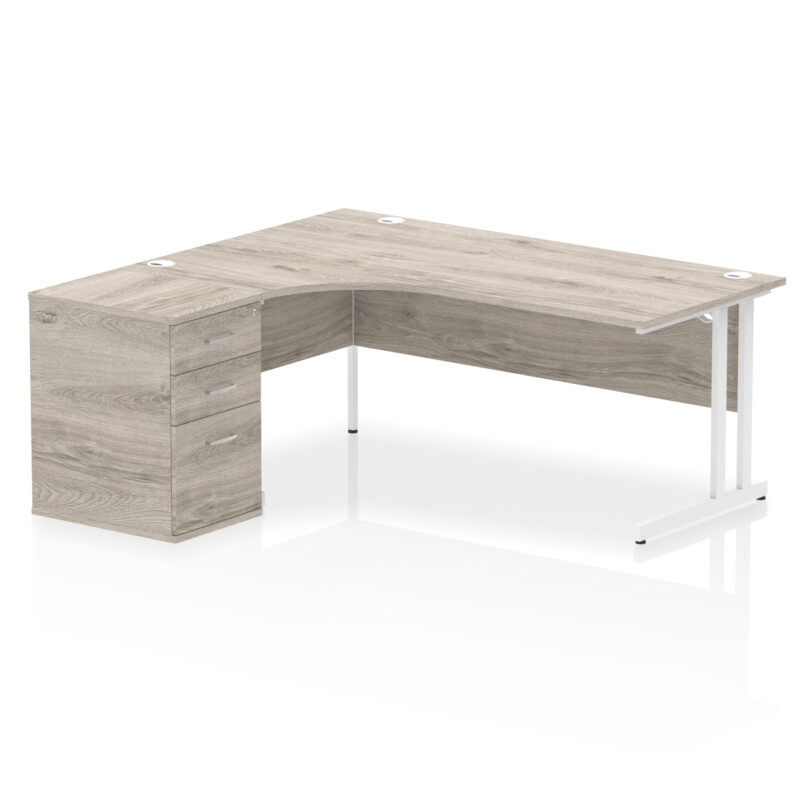 Pace 1800mm Cantilever Left Crescent Desk Workstation - Image 9
