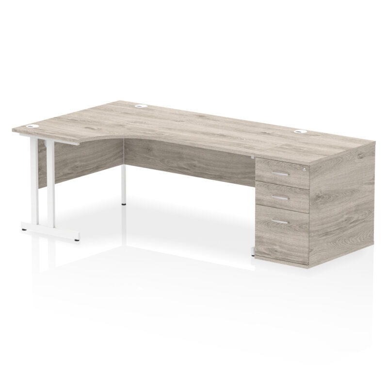 Pace 1800mm Cantilever Left Crescent Desk Workstation - Image 12