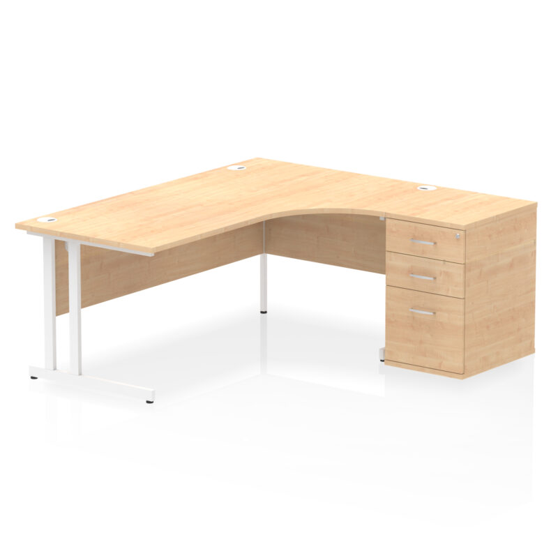 Pace 1800mm Cantilever Right Crescent Desk Workstation - Image 15