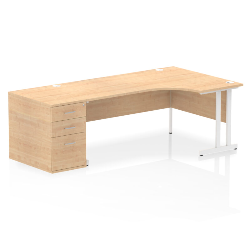 Pace 1800mm Cantilever Right Crescent Desk Workstation - Image 18