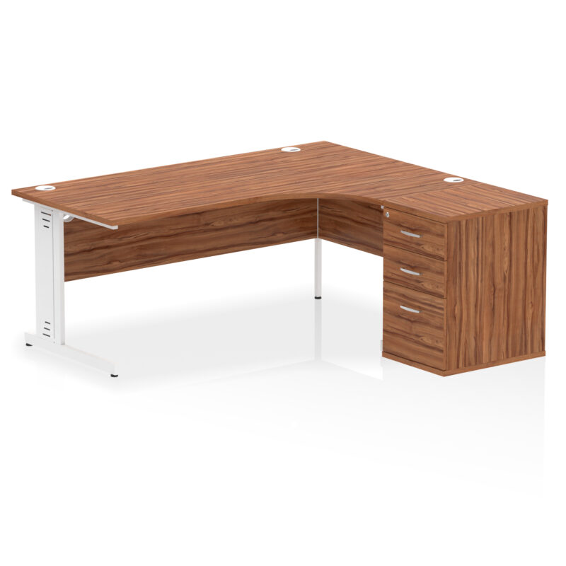 Pace 1800mm Cable Managed Right Crescent Desk Workstation - Image 27