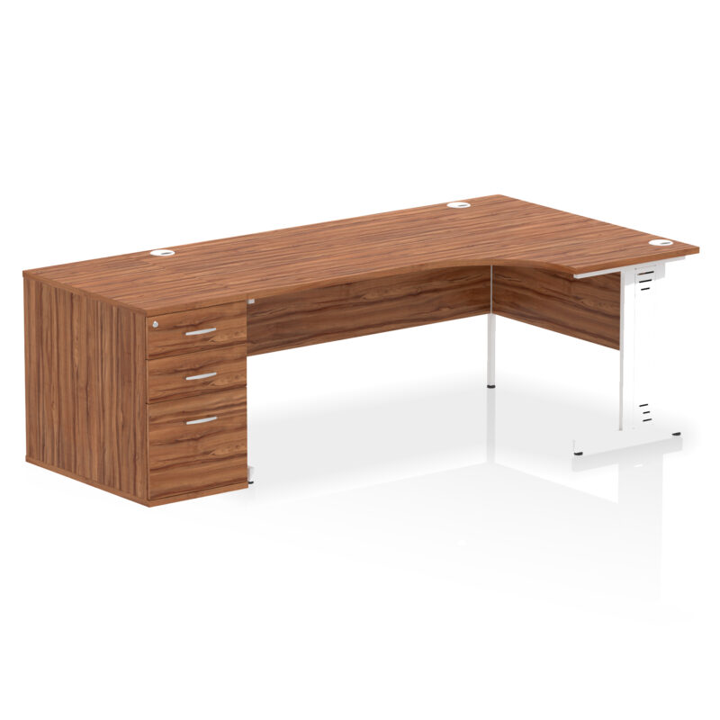 Pace 1800mm Cable Managed Right Crescent Desk Workstation - Image 30