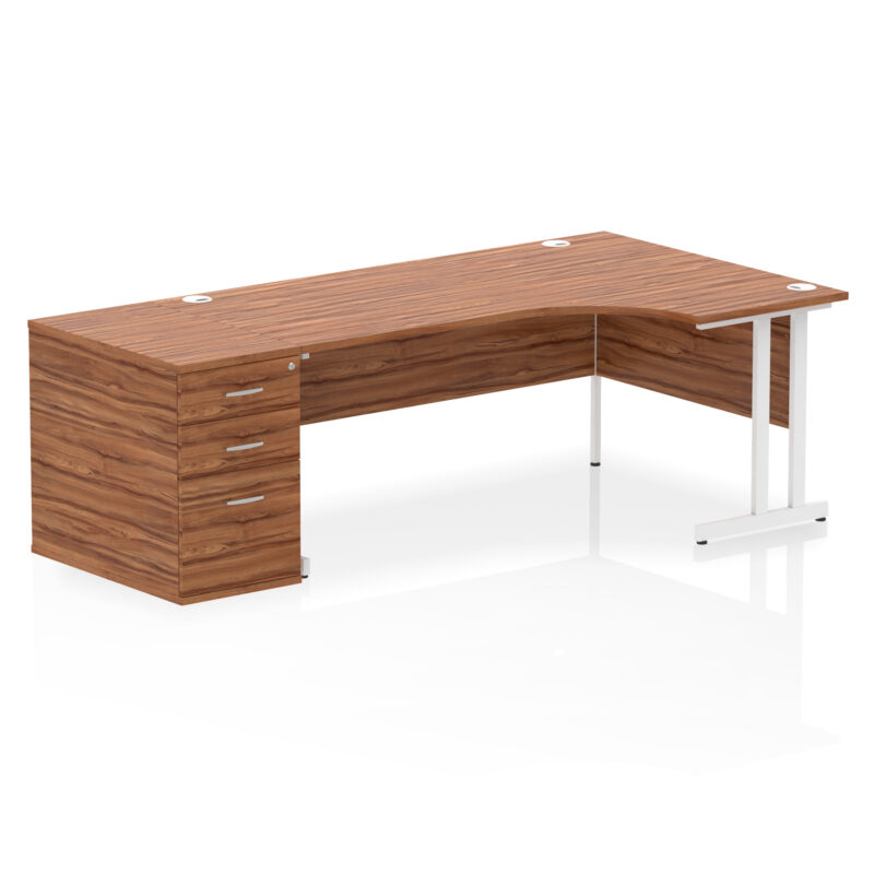 Pace 1800mm Cantilever Right Crescent Desk Workstation - Image 30