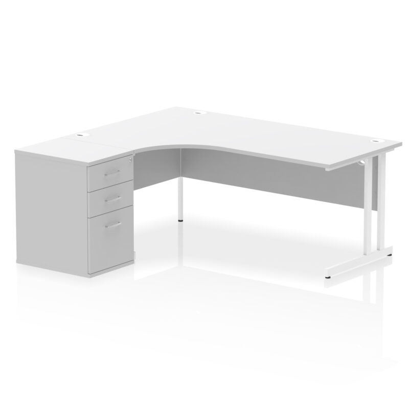 Pace 1800mm Cantilever Left Crescent Desk Workstation - Image 33