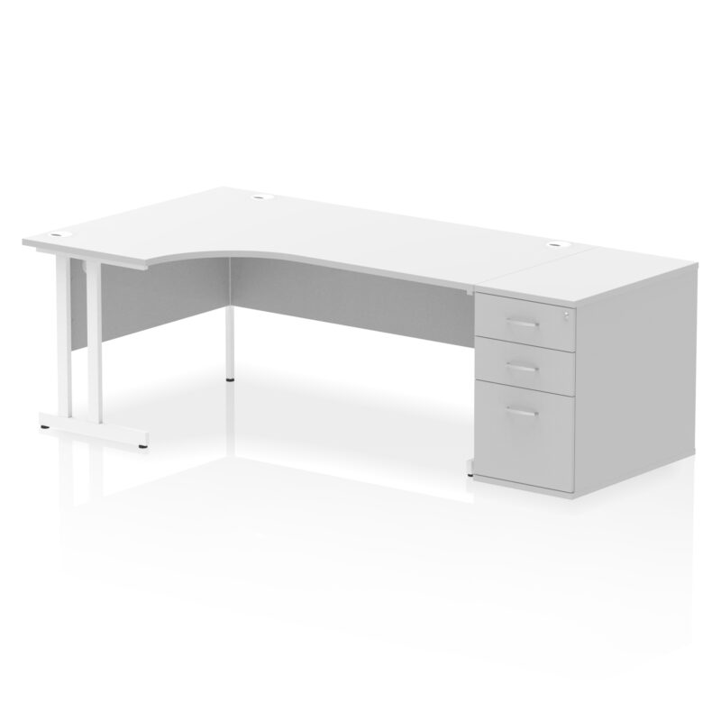 Pace 1800mm Cantilever Left Crescent Desk Workstation - Image 36