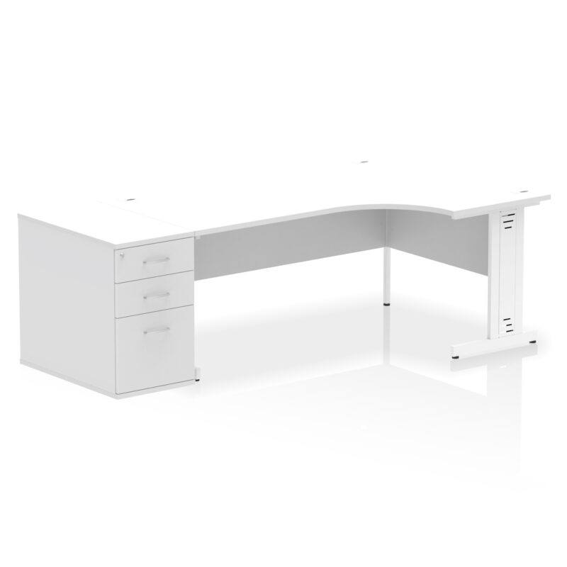 Pace 1800mm Cable Managed Right Crescent Desk Workstation - Image 36