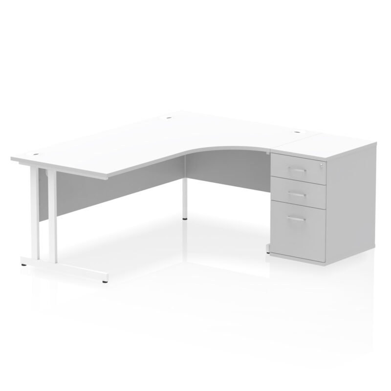 Pace 1800mm Cantilever Right Crescent Desk Workstation - Image 33