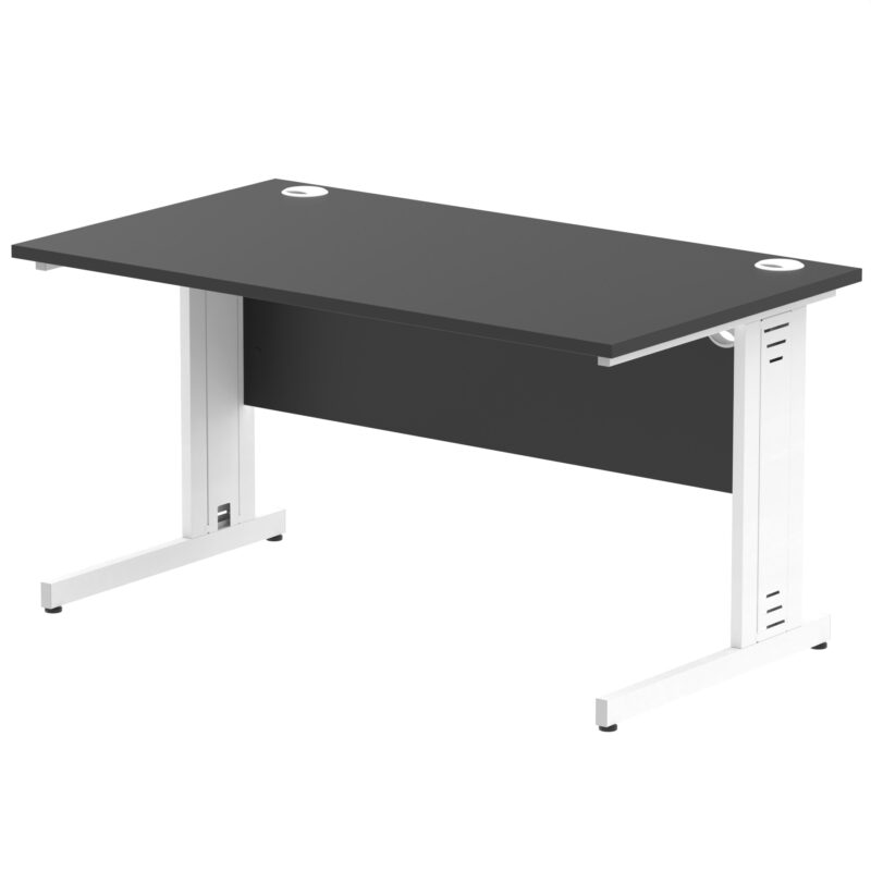 Pace 1400mm Straight Desk Cable Managed Leg - Image 98