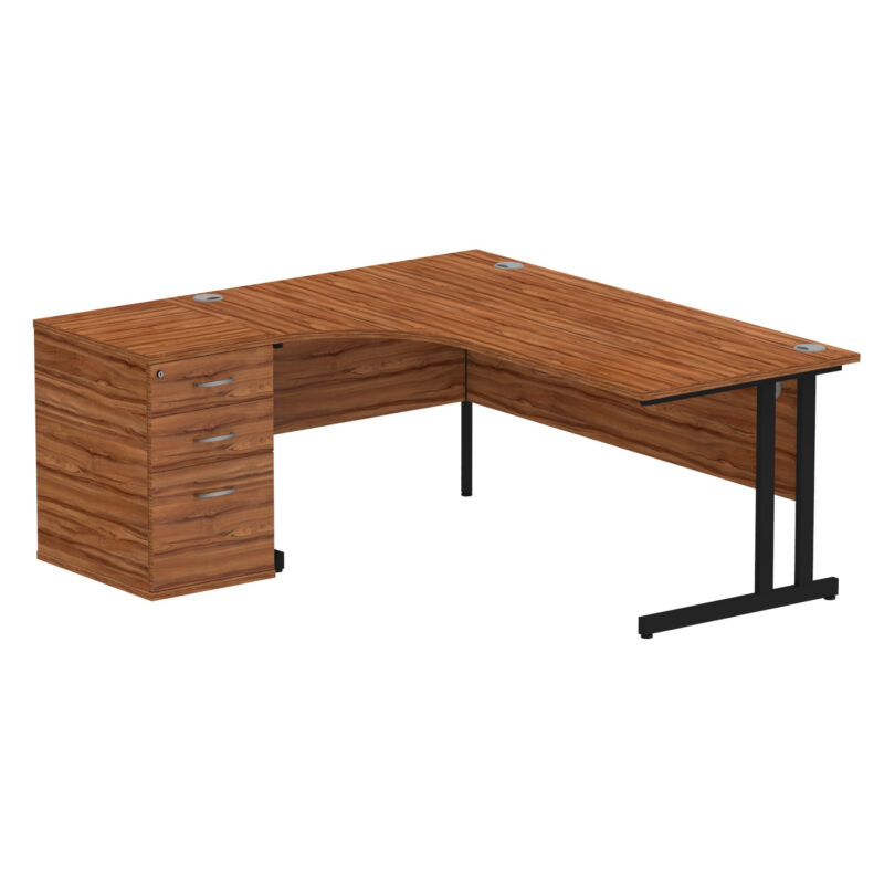 Pace 1800mm Cantilever Left Crescent Desk Workstation - Image 25