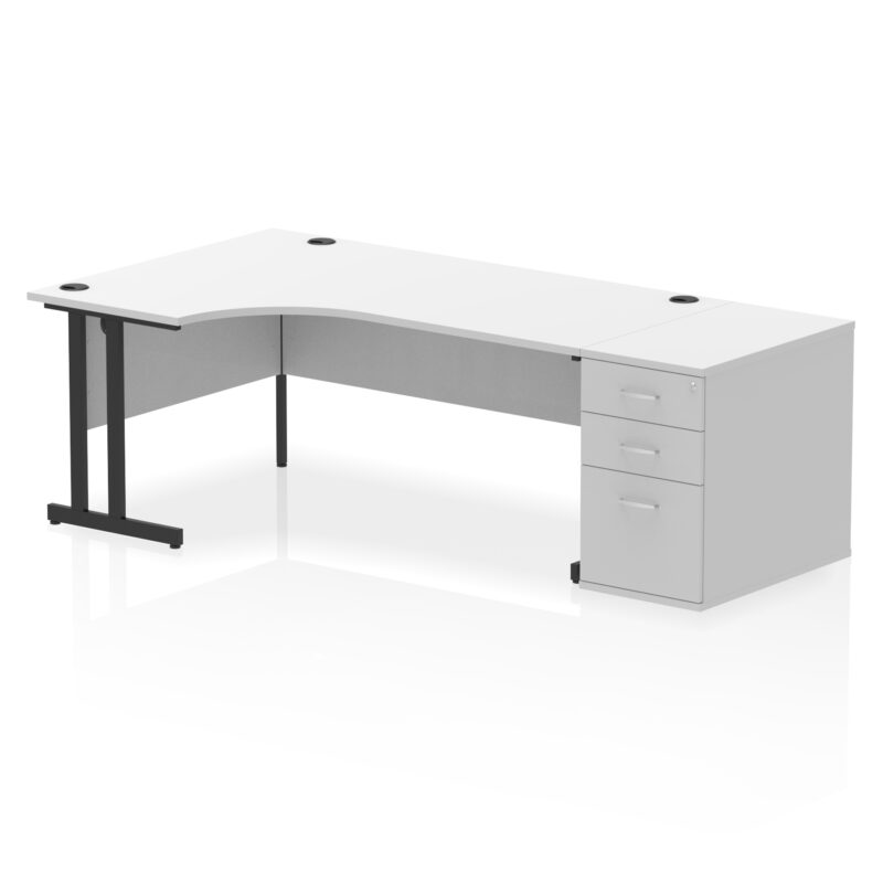 Pace 1800mm Cantilever Left Crescent Desk Workstation - Image 34