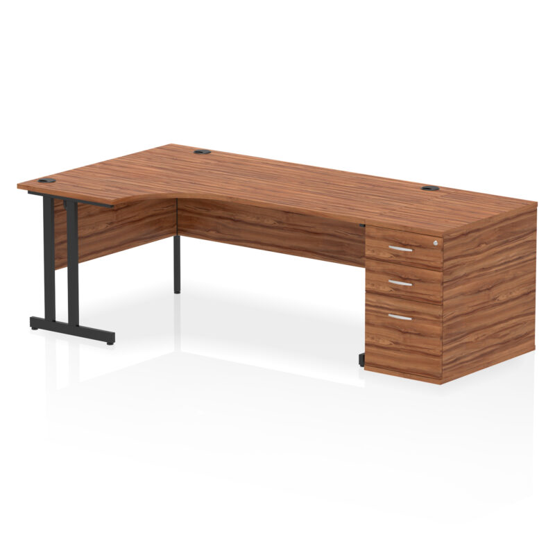 Pace 1800mm Cantilever Left Crescent Desk Workstation - Image 28