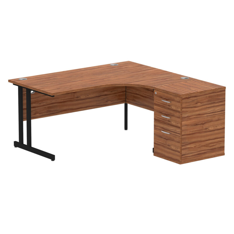 Pace 1600mm Cantilever Right Crescent Desk Workstation - Image 25