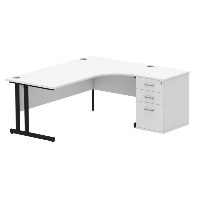 Pace 1800mm Cantilever Right Crescent Desk Workstation - Image 31