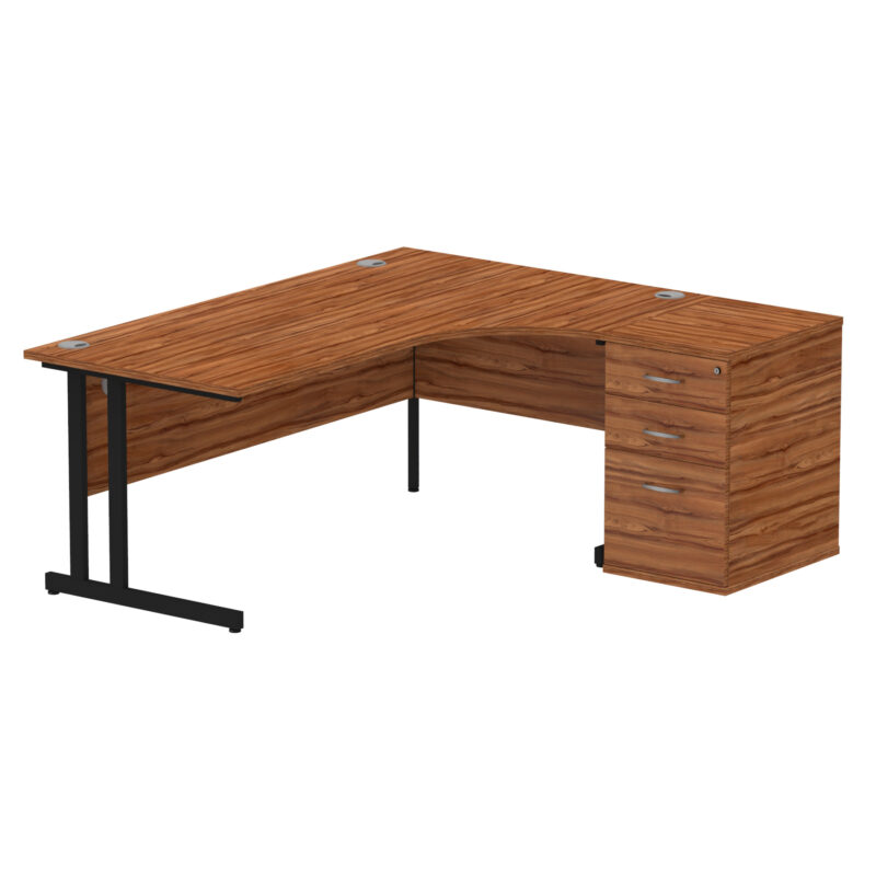 Pace 1800mm Cantilever Right Crescent Desk Workstation - Image 25