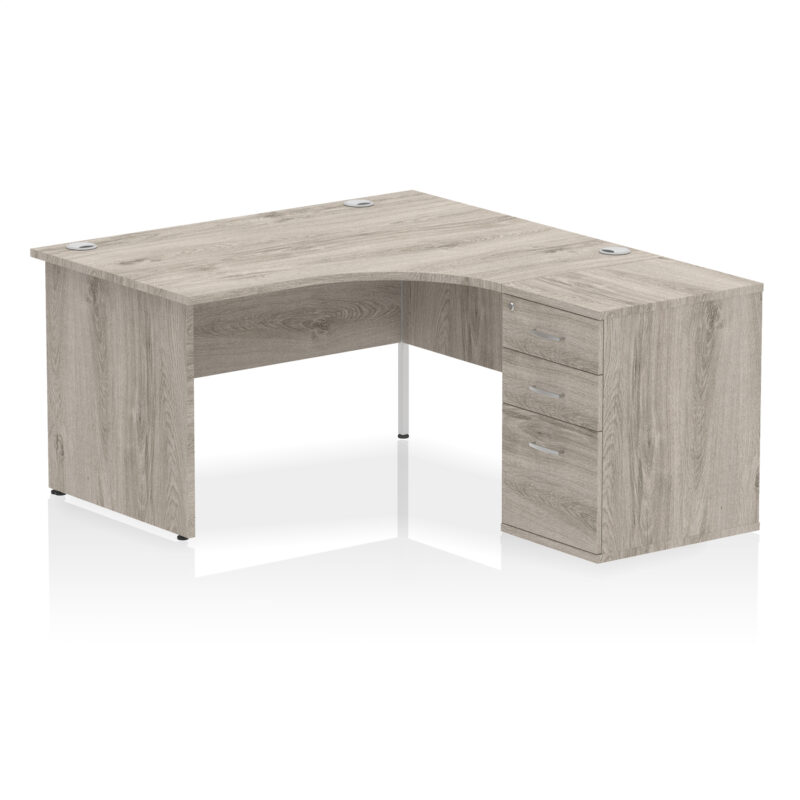 Pace Panel End Crescent Desk Workstation - Image 50