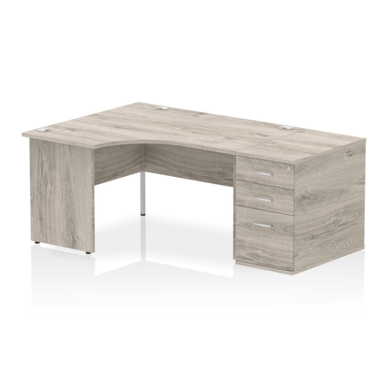 Pace Panel End Crescent Desk Workstation - Image 51