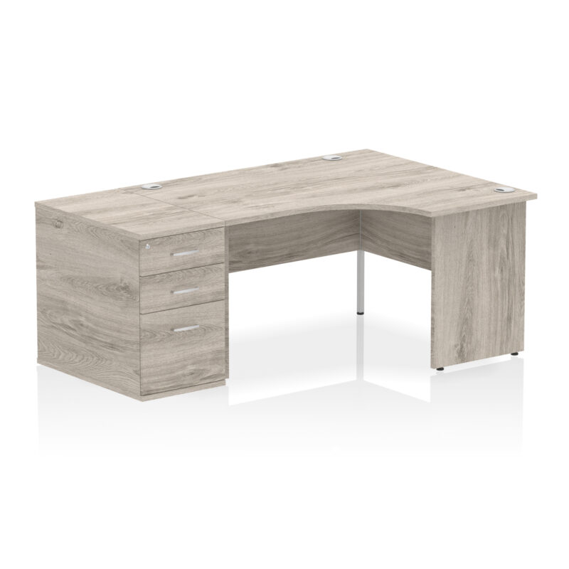 Pace Panel End Crescent Desk Workstation - Image 52