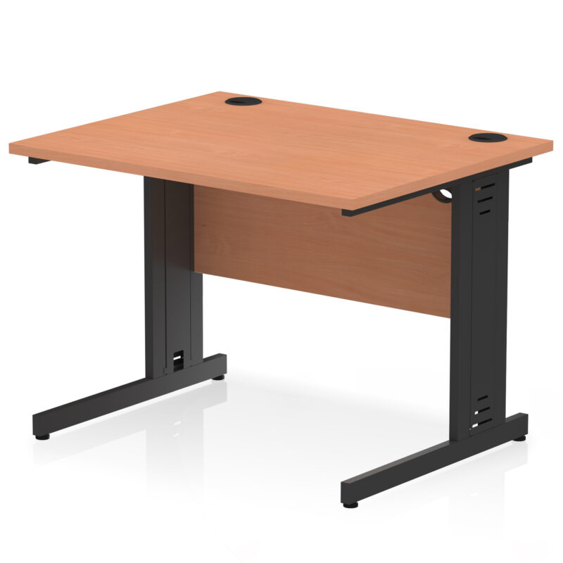 Pace 1000mm Straight Desk Cable Managed Leg - Image 99