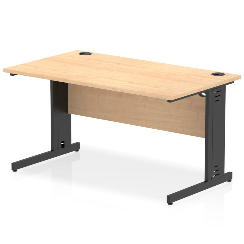 Pace 1400mm Straight Desk Cable Managed Leg - Image 102