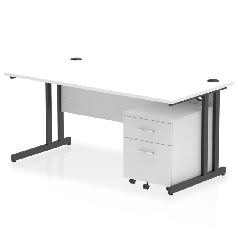 Pace 1600mm Cantilever Straight Desk With Mobile Pedestal - Image 30
