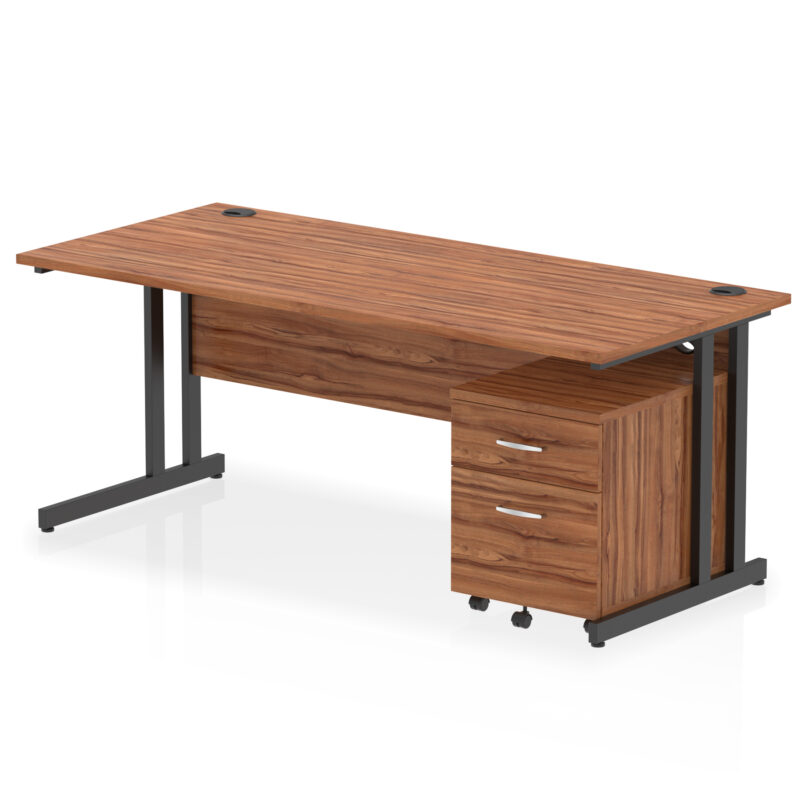 Pace 1800mm Cantilever Straight Desk With Mobile Pedestal - Image 31