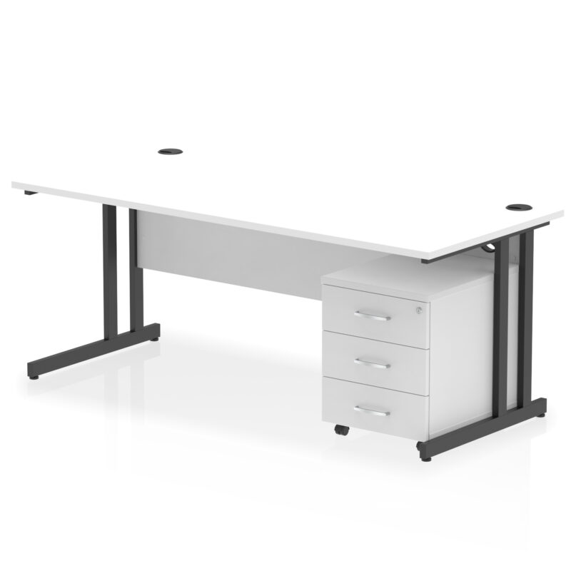 Pace 1800mm Cantilever Straight Desk With Mobile Pedestal - Image 37