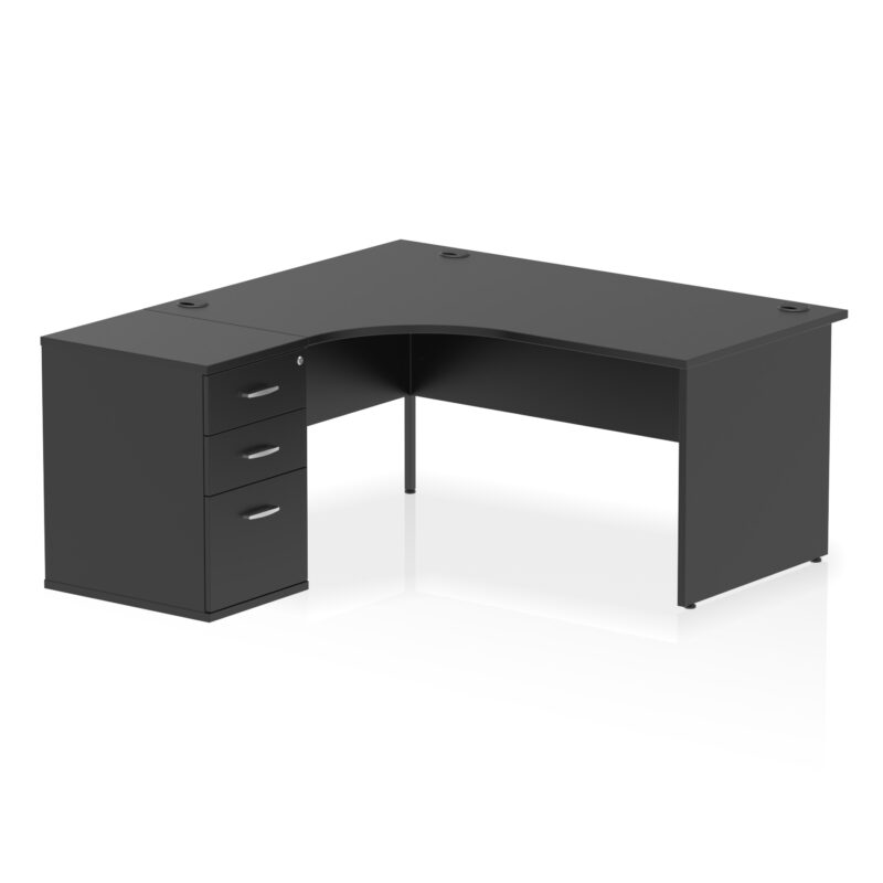 Pace Panel End Crescent Desk Workstation - Image 53