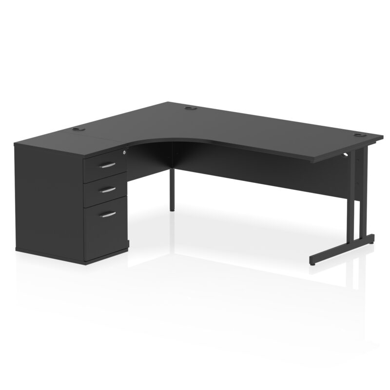 Pace 1800mm Cantilever Left Crescent Desk Workstation - Image 37