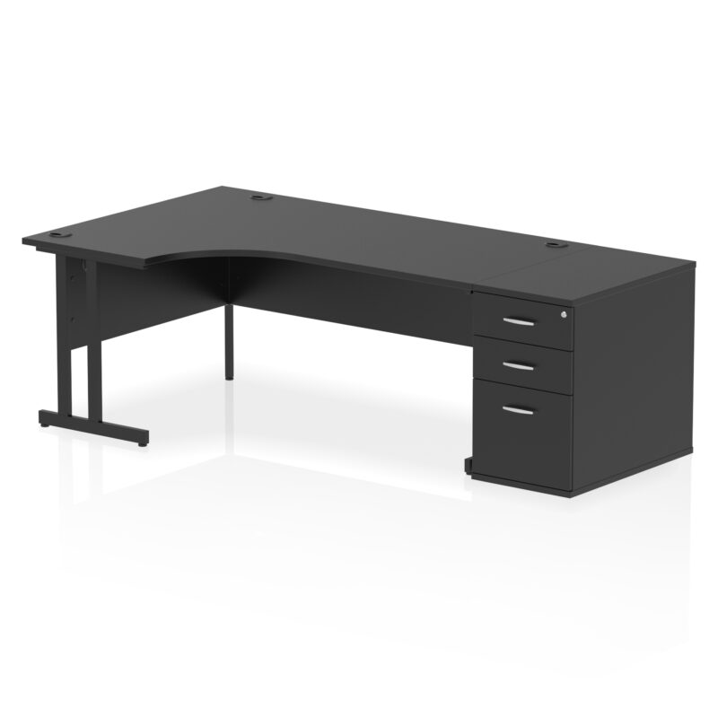 Pace 1800mm Cantilever Left Crescent Desk Workstation - Image 40