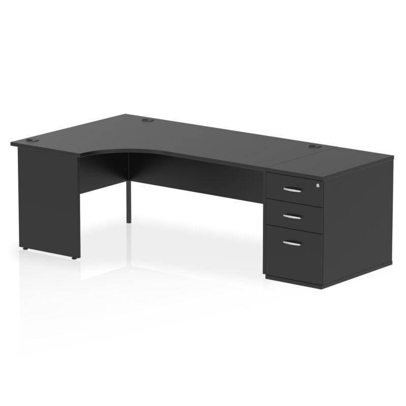 Pace Panel End Crescent Desk Workstation - Image 56