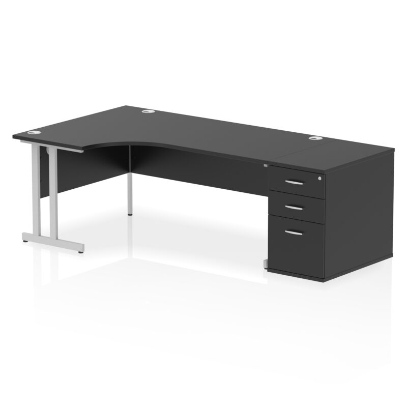 Pace 1800mm Cantilever Left Crescent Desk Workstation - Image 41