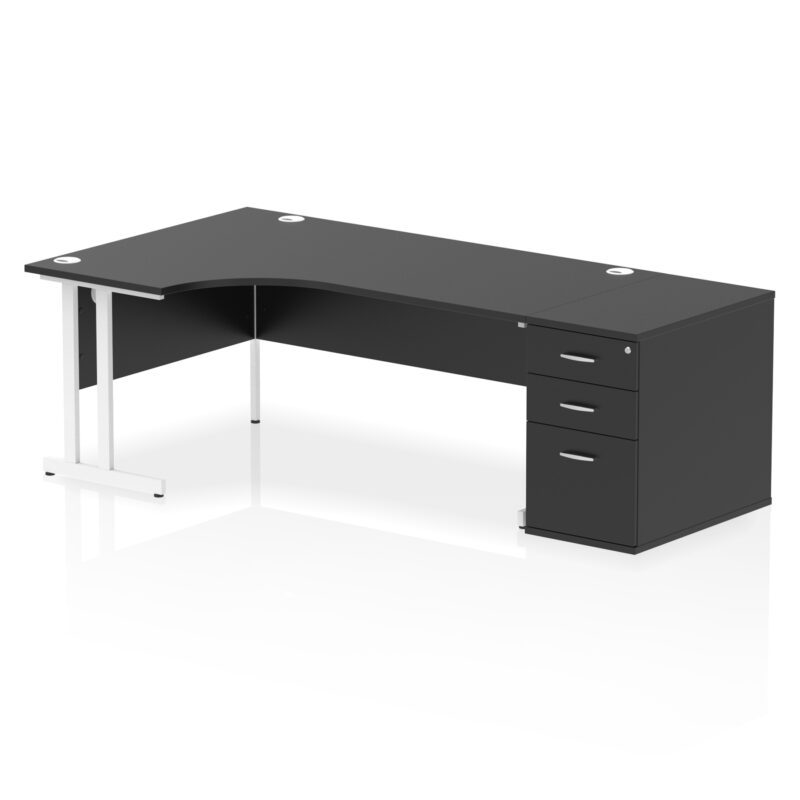 Pace 1800mm Cantilever Left Crescent Desk Workstation - Image 42